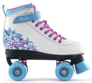 SFR Vision II Quad Skates Kinder-Rollschuhe Weiß Blau Gr 39,5 - Bild 1 von 3