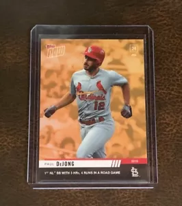 2019 TOPPS NOW #ODB-30 PAUL DEJONG RTOD BONUS CARD - 3-HR GAME - Bild 1 von 2