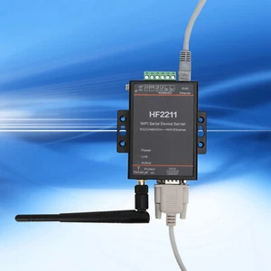 HF2211 Serial Server RS232/485/422 to WIFI & Ethernet DTU Network - Afbeelding 1 van 12