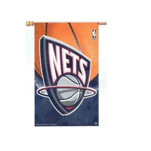 WINCRAFT NBA NY BROOKLYN - NETS Heavy Duty Flag 27"x37" - Picture 1 of 2