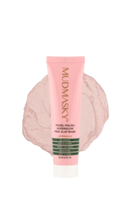 MUDMASKY PEARL POLISH SUPERGLOW PINK CLAY MASK (Sealed/2oz) - Image 1 of 4