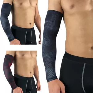 2 PCS Sports Polka Dots Fitness Support Basketball Arm Sleeves Protection Gears - Picture 1 of 8