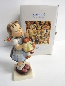M.J. Hummel "Kiss Me" Porcelain Figurine from Goebel - Germany - EUC - Picture 1 of 16