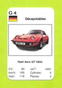 Carte N°G4 - Opel Aero GT 1900 - Picture 1 of 2