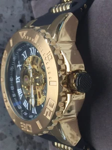 NEW INVICTA PRO DIVE AUTOMATIC PLASTIC ON BACKSKELETON DIAL MENS WATCH 51mm 216g - Picture 1 of 10