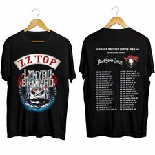 Lynyrd Skynyrd ZZ Top Music Tour 2024 T-Shirt Black Gift For Fans All Size