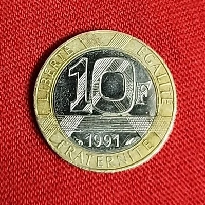 Monedas del Mundo - Francia 10 Francos EMITIDAS 1991 Envío Gratis H56 Foto 1 de 4