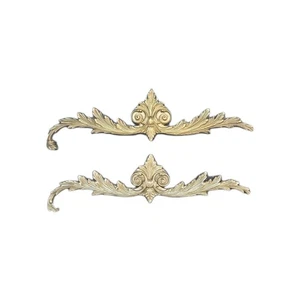 Vintage Messing Skulptur Wandhalterung Dekor verzierte Formrolle   - Bild 1 von 9