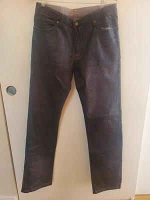 ROBIN'S JEAN PANTALONES VAQUEROS RECUBIERTOS NEGROS CINTURA HOMBRE 32" ENTREPIERNA 34" Foto 1 de 4