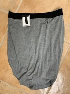 T Alexander Wang Womens Gray Stretch Skirt Size L Bubble Twisted Jersey - Picture 1 of 6