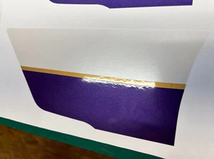 Nur Maske Decals Fairing passend ZRX C3  3-farbig mit Lila (purple) VORMONTIERT - Picture 1 of 6