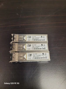 Set of 3 OEM Genuine Cisco GLC-SX-MM 850nm 550m SFP Transceiver 30-1301-04 - Picture 1 of 6