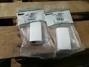 Panduit NK2BXWH-A 2-Port Surface Mounting Box LD3/LD5 Fitting, White Lot of 2 - Picture 1 of 2