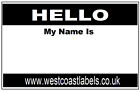 "HELLO MY NAME IS" NAME TAGS LABELS BADGES STICKERS PEEL STICK ADHESIVE