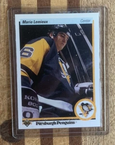 1990 Oberdeck MARIO LEMIEUX #144 - Pinguine - Bild 1 von 2