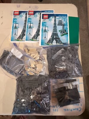 Lego Retirado 99% Completo Creator Expert Set #10181 Torre Eiffel 2007 Foto 1 de 2