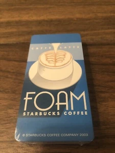 2003 STARBUCKS COFFEE CAFFE LATTE FOAM PLAYING CARDS SEALED No Out Box (B1) - Picture 1 of 5