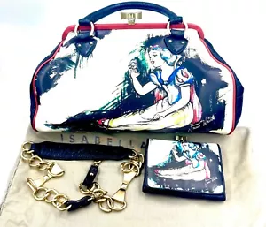 SEHR SELTENE VINTAGE ISABELLA FIORE ROTE VERKLEIDUNG DISNEY SCHNEEWEISSE HANDTASCHE & GELDBÖRSE - Bild 1 von 21