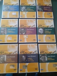 DVD-Le migliori inchieste di MAIGRET-JEAN RICHARD-COMPLETA 9 DISCHI-EDITORIALE - Foto 1 di 2