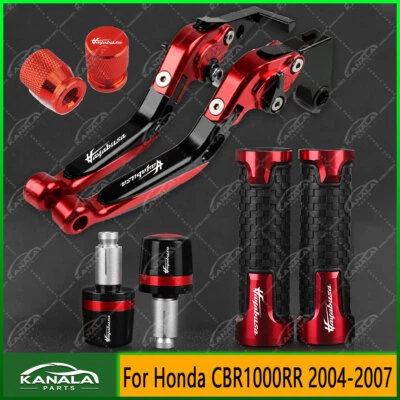 For SUZUKI HAYABUSA GSX1300R 1999-2007 Handle Grips Cap Brake Clutch Levers Set Foto 1 de 4