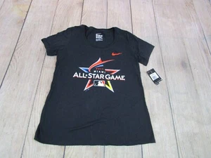 NWT Nike 2017 All-Star Game Miami Marlins Black Logo T-Shirt Women's Large - Picture 1 of 5