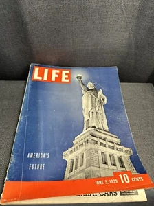 JUNE 5, 1939 - LIFE MAGAZINE - STATUE OF LIBERTY COVER - AMERICA'S FUTURE - Picture 1 of 4