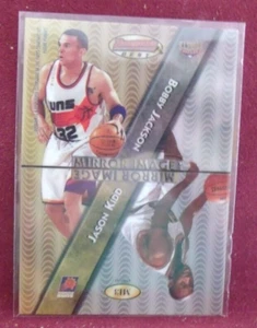 1997 - Bowman BEST MIRROR IMAGE - #3 REFRACTOR ALLEN IVERSON HOF JASON KIDD - Picture 1 of 2
