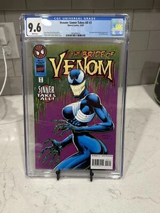 VENOM: SINNER TAKES ALL #3 CGC 9.6 WHITE PAGES // MARVEL COMICS 1995 - Picture 1 of 2