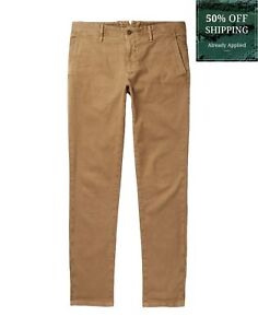 RRP€235 INCOTEX Chino Trousers W40 Stretch Garment Dye Textured Zip Fly Slim Fit