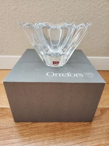 Orrefors Sweden Signed Crystal Orion Mini Bowl 4642/11 with Original Label & Box - Picture 1 of 6