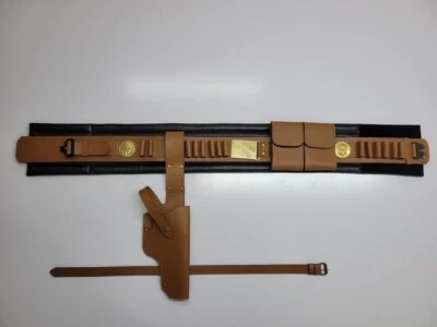 Cinturón de cuero Mandalorian Book of Boba Fett con funda para pistola y bolsa - Star Wars Foto 1 de 4