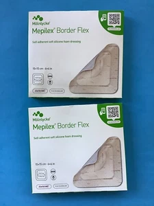 Mepilex Border Flex Silicone Dressing 6”x6” 2 Boxes (10 Bandages Total) 2/2027 - Picture 1 of 2