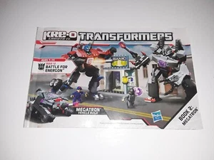 Transformers Kre-O 98812 Battle For Energon Megatron Instruction Manual ONLY - Picture 1 of 2