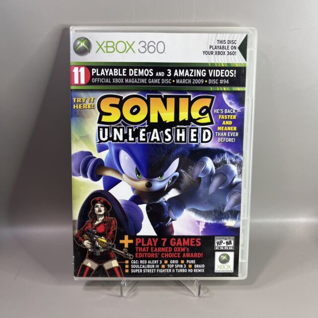 Sonic Unleashed original para Xbox 360 jogo infantil para criança jogos  originais