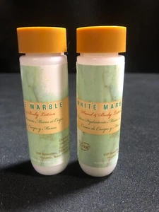 White Marble Hand & Body Lotion, 3/4oz, Flasche-Set von 2 - Bild 1 von 4