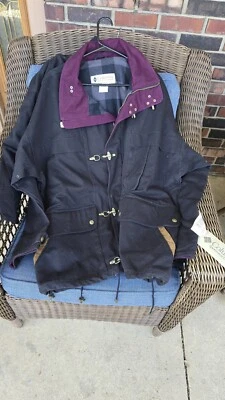 Abrigo Chaqueta De Colección Años 90 Columbia Fireman Lona Tareas DEADSTOCK Para Hombre Talla XL Foto 1 de 4