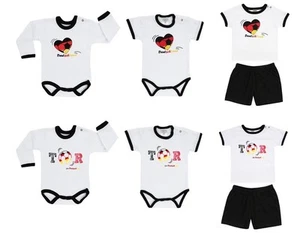 Jacky Baby Body oder T-Shirt + Shorts WM /EM Deutschland Fußball  Gr. 44 -104 - Bild 1 von 7