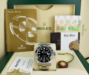ROLEX - 40mm Mens Stainless Steel SUBMARINER Black Dial 116610LN - SANT BLANC - Picture 1 of 10