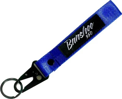 NEW  BANSHEE 350 ATV BLUE RING HOOK KEYCHAIN NYLON STRAP - Image 1 of 2
