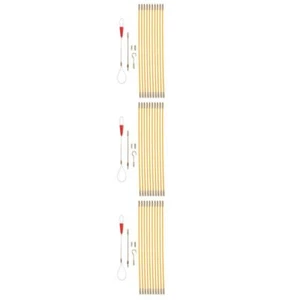 3 stücke Fiberglas Draht Lauf Kit Kabel Puller 33 CM Draht Ziehen Werkzeuge Für - Bild 1 von 12