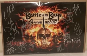EXODUS, NACHRUF signiertes Tourposter - Bild 1 von 1