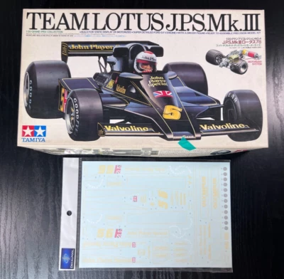 TAMIYA 1/20 LOTUS J.P.S. Mk.III TYPE78 con NUOVE DECALSItem20004 dal Giappone2 - Immagine 1 di 4