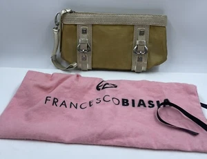 Francesco Biasia Women's Wristlet Clutches Gold Silver Removable Strap Handbag - Picture 1 of 8
