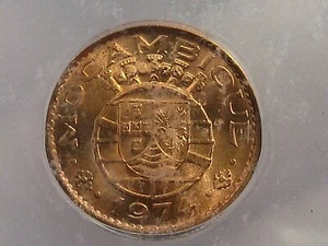 BU RED 1974 20 Centavos Mozambique ICG MS66 RD KM#88. #38 - Picture 1 of 6