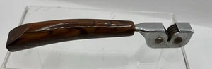 Vintage Pull Knife Sharpener Brown Marble Swirl Bakelite Handle Oxy Metal Group - Picture 1 of 21