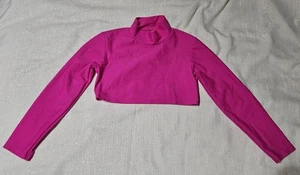 IEFiel Hot Pink Crop Top Size 8 - Picture 1 of 5