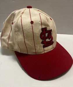 Vintage St Louis Cardinals Starter Nadelstreifen Snapback Truckermütze neu selten neu ohne Etikett - Bild 1 von 17
