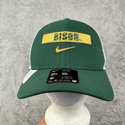 Boné de beisebol Nike Dri-Fit North Dakota State Bison adulto M/L verde cintura novo com etiquetas - Imagem 1 de 4