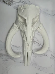 Star Wars Mandalorian Mythosaur Skull Wall Emblem 9x6” Fan Décor  - Picture 1 of 6