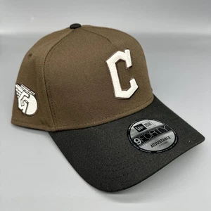 New Era Cleveland Guardians 9FORTY A-Frame Brown/Black Color Pack Snapback Oreo - Picture 1 of 6